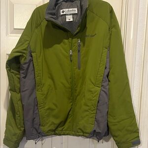 Columbia Green and Gray Performance Jacket